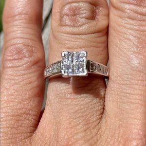 Diamond engagement ring, size 7